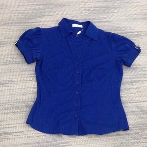 Blue button down shirt